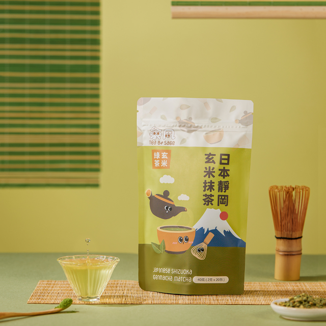 Tea By Sage  | Japanese Organic Genmaicha Green Tea (20 Tea Bags) | Shizuoka Premium