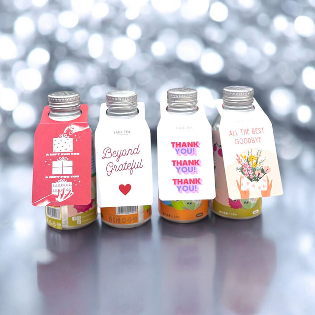 SAGE TEA Aluminum Can Tea Series CRAFT FRUITEA｜Themed Card Tag🎀 Customization Service｜Delivery in as fast as 2 days