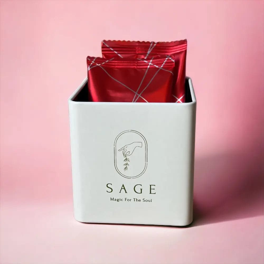 散水禮物｜婚禮回禮首選🎁 SAGE TEA 曲奇/茶包2件裝禮盒｜客製化服務｜香港製造 - SAGE TEA