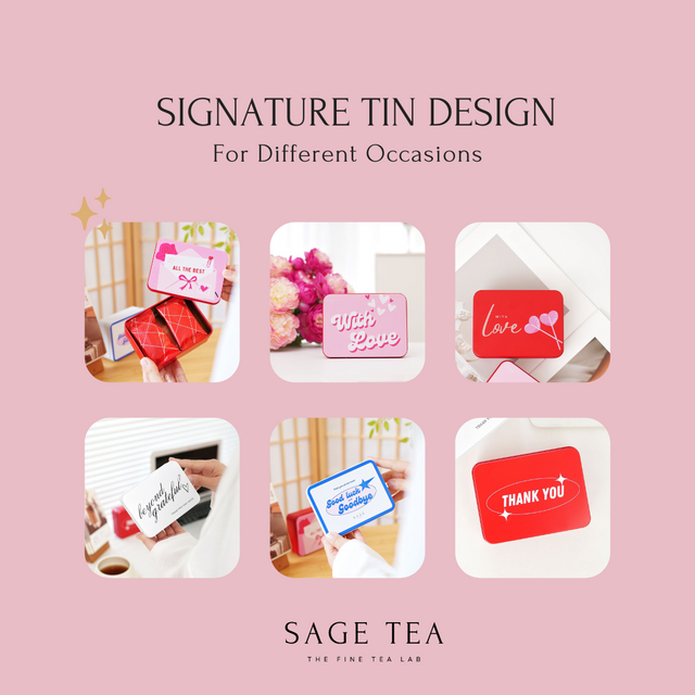 SAGE TEA | THE FINE TEA LAB 曲奇茶包禮盒｜精美長方鐵盒 (1+1 組合) 散水禮物推薦